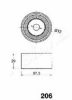 ASHIKA 45-02-206 Tensioner, timing belt